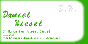 daniel wiesel business card